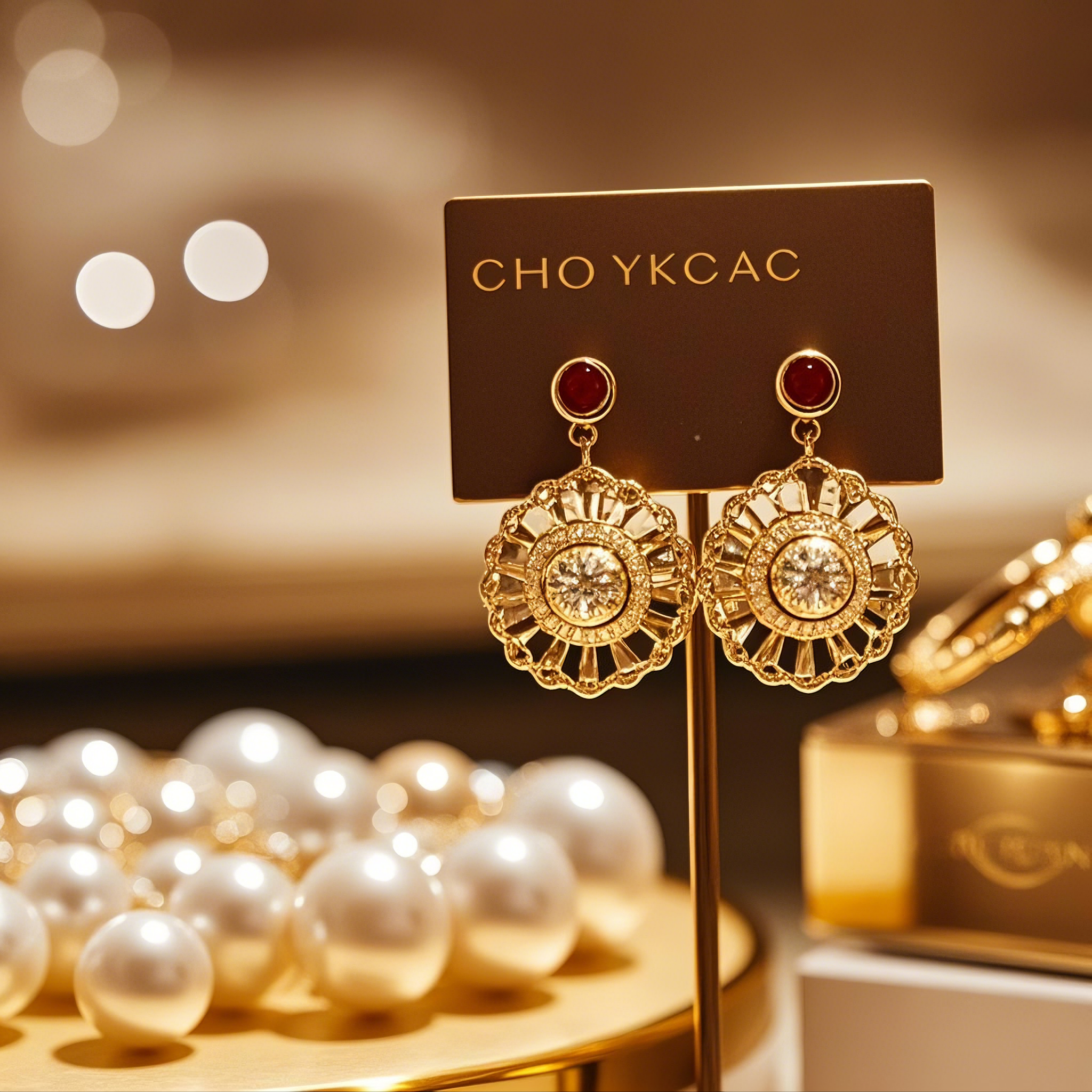 Earrings price tag display board